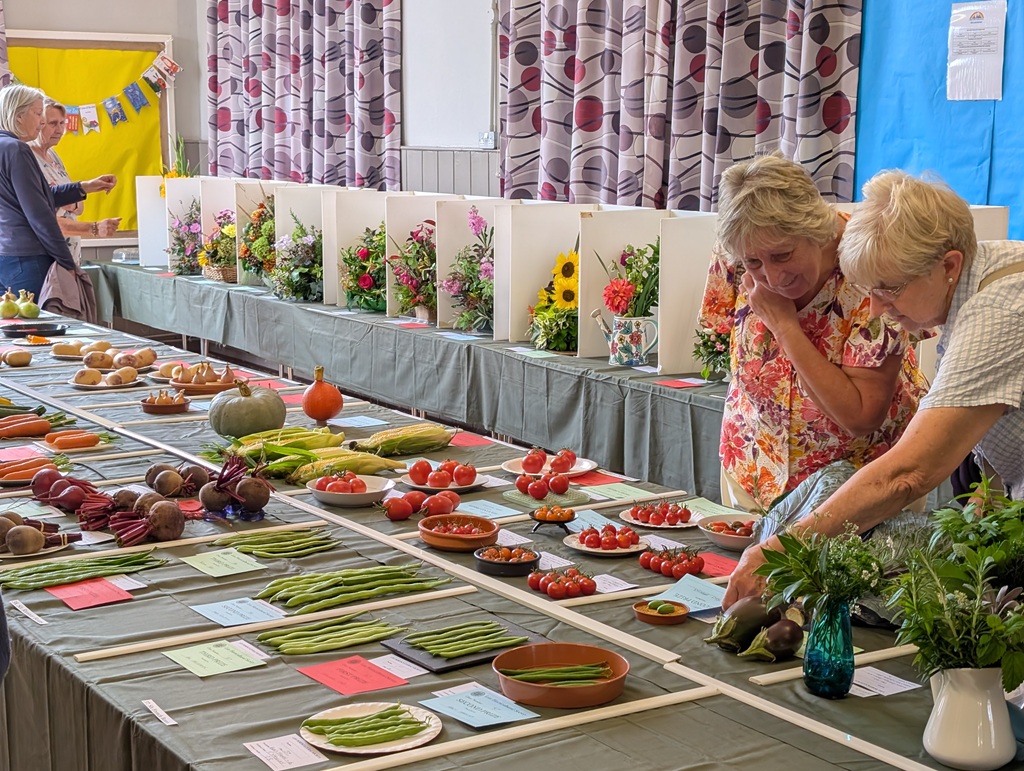 Vegetable entries in the Show.